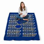 st louis blues fan pride blue blanket high quality