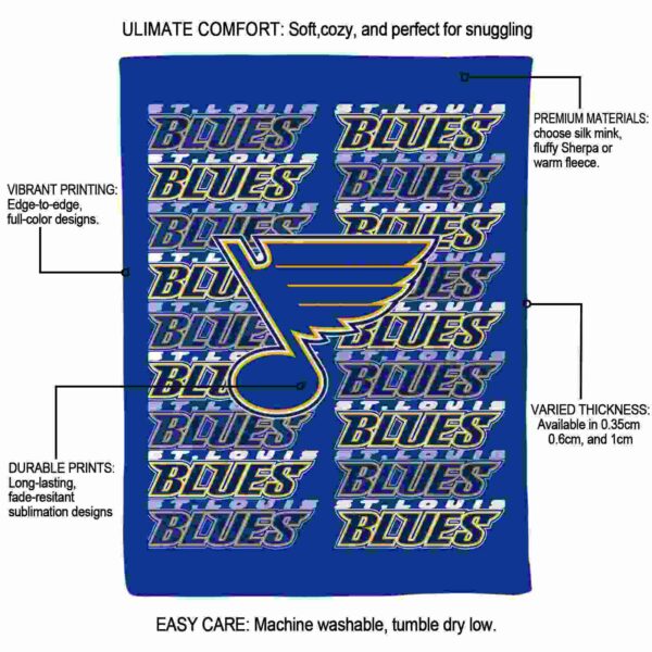 st louis blues fan pride blue blanket new arrival