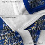 st louis blues fan pride blue blanket premium grade