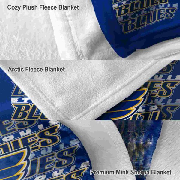 st louis blues fan pride blue blanket premium grade