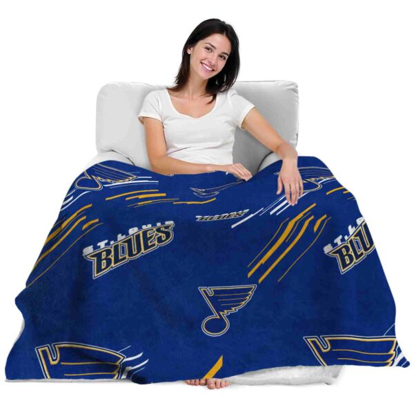 st louis blues fan spirit blue blanket latest model