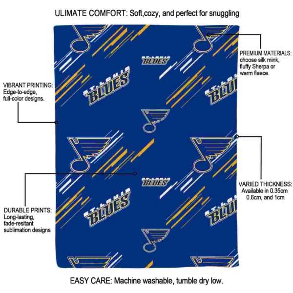 st louis blues fan spirit blue blanket new arrival