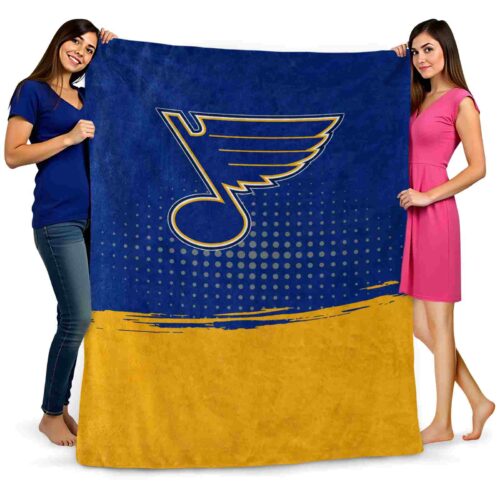 st louis blues gradient dots blue blanket fashion forward