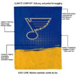 st louis blues gradient dots blue blanket best selling