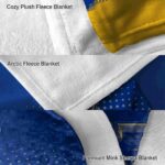 st louis blues gradient dots blue blanket best selling