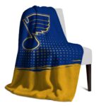 st louis blues gradient dots blue blanket best selling