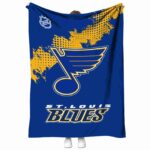 st louis blues grunge texture blue blanket best selling