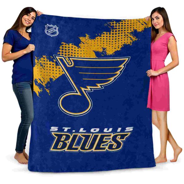 st louis blues grunge texture blue blanket fashion forward