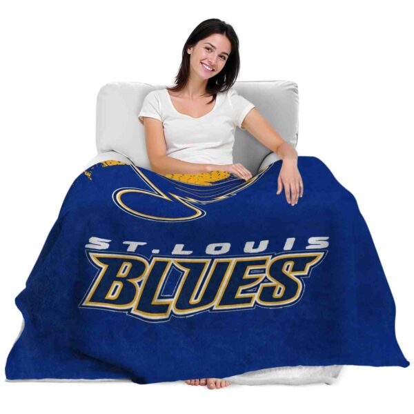st louis blues grunge texture blue blanket latest model