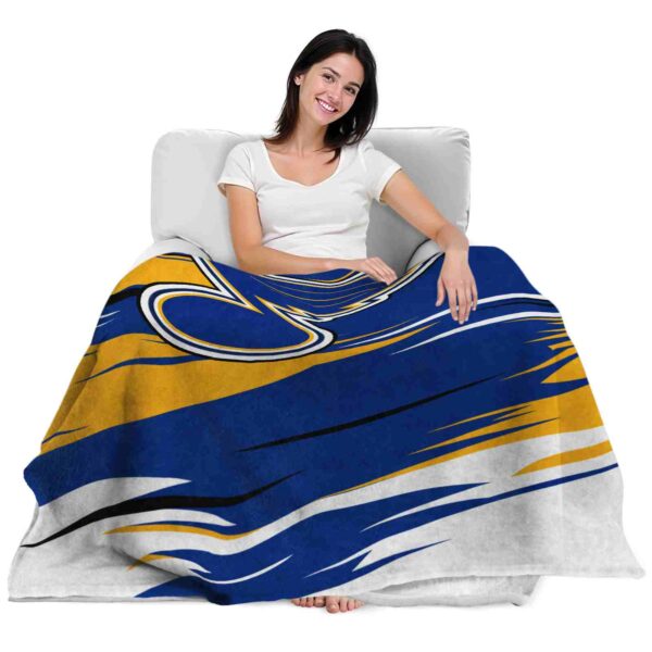 st louis blues paint streaks blue white blanket latest model