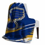st louis blues paint streaks blue white blanket top rated