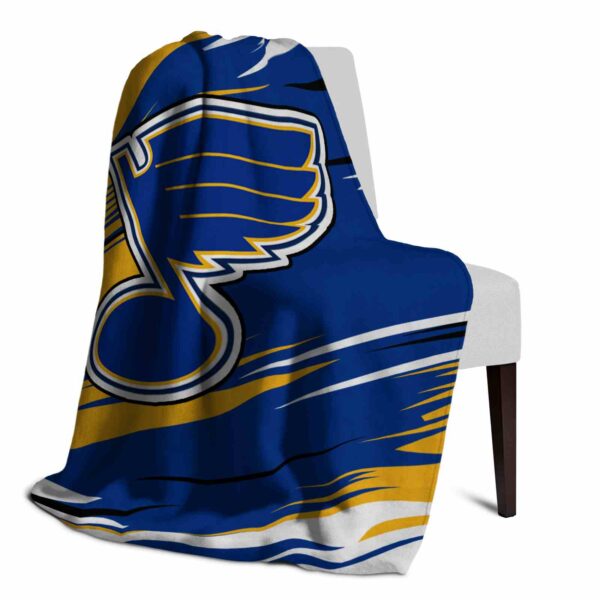 st louis blues paint streaks blue white blanket top rated