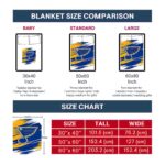 st louis blues paint streaks blue white blanket trendy