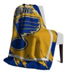 st louis blues splatter effect blue blanket best selling
