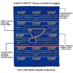 st louis blues striped pattern blue blanket best selling