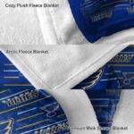 st louis blues striped pattern blue blanket best selling