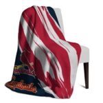 st louis cardinals brushstrokes red white blanket top rated