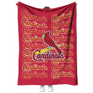 st louis cardinals fan pride red blanket best selling