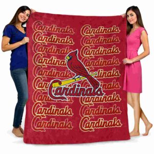 st louis cardinals fan pride red blanket fashion forward