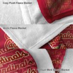 st louis cardinals fan pride red blanket premium grade