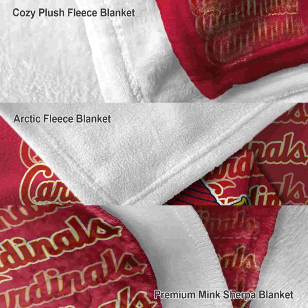 st louis cardinals fan pride red blanket premium grade