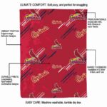 st louis cardinals fan spirit red blanket new arrival