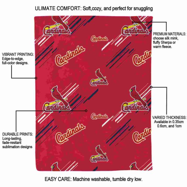st louis cardinals fan spirit red blanket new arrival