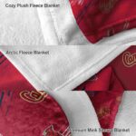 st louis cardinals fan spirit red blanket premium grade