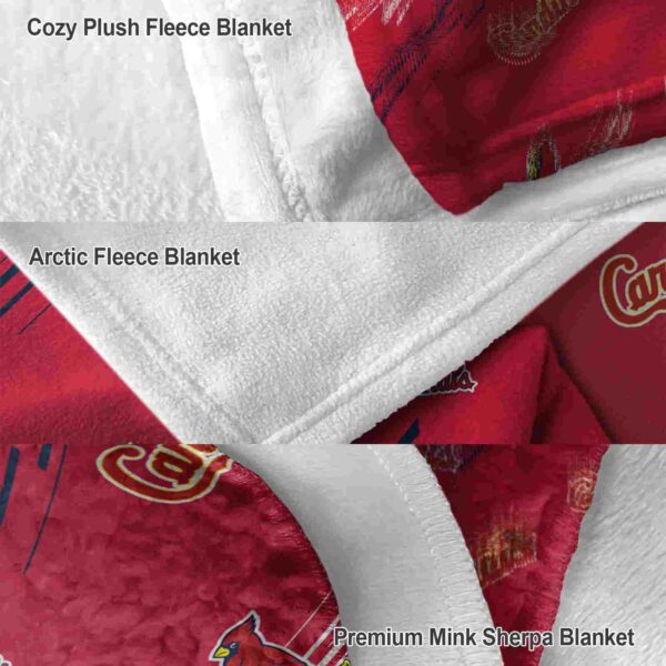 st louis cardinals fan spirit red blanket premium grade