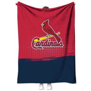 st louis cardinals gradient dots red blanket best selling