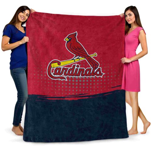 st louis cardinals gradient dots red blanket fashion forward