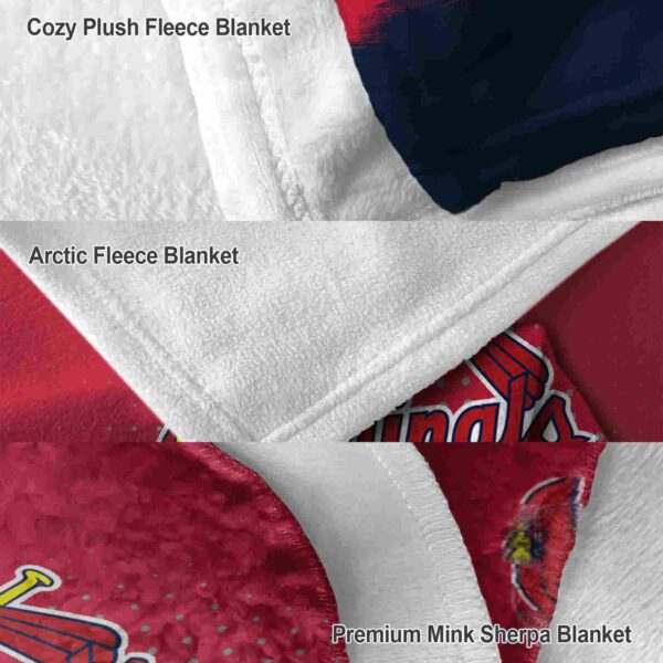 st louis cardinals gradient dots red blanket premium grade