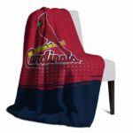 st louis cardinals gradient dots red blanket top rated