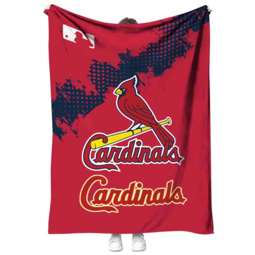 st louis cardinals grunge texture red blanket best selling
