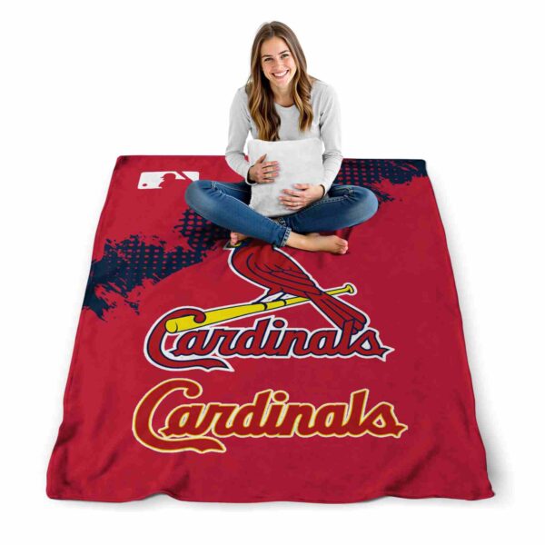 st louis cardinals grunge texture red blanket high quality