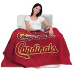 st louis cardinals grunge texture red blanket latest model