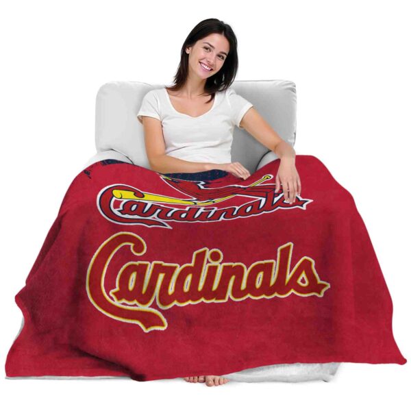 st louis cardinals grunge texture red blanket latest model
