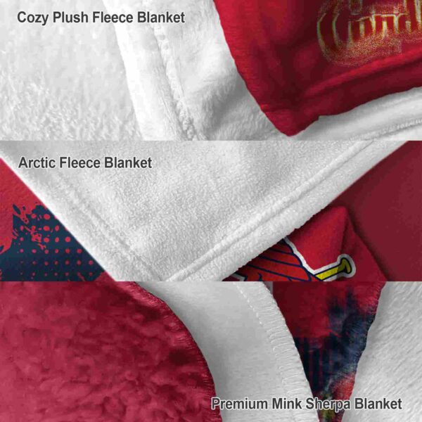 st louis cardinals grunge texture red blanket premium grade