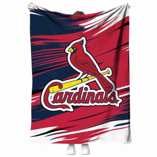 st louis cardinals paint streaks red white blanket best selling
