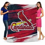 st louis cardinals paint streaks red white blanket fashion forward