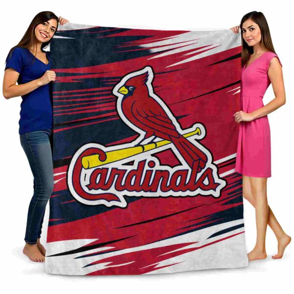 st louis cardinals paint streaks red white blanket fashion forward
