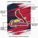 st louis cardinals paint streaks red white blanket new arrival