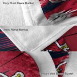 st louis cardinals paint streaks red white blanket premium grade