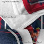 st louis cardinals splatter effect red blanket premium grade