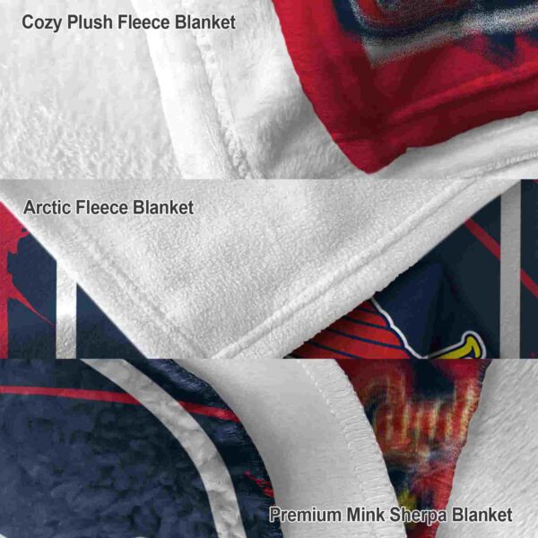 st louis cardinals splatter effect red blanket premium grade