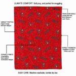 tampa bay buccaneers diehard fans red blanket best selling