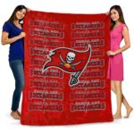 tampa bay buccaneers fan pride red blanket best selling