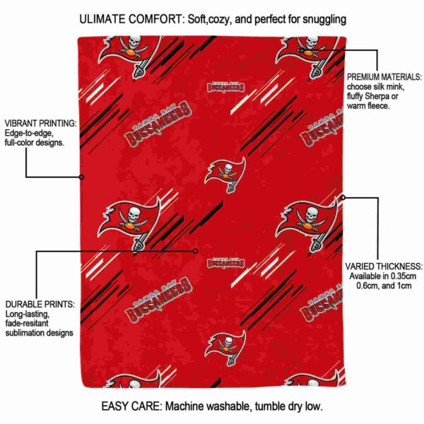 tampa bay buccaneers fan spirit red blanket new arrival