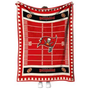 tampa bay buccaneers football field red blanket best selling