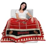 tampa bay buccaneers football field red blanket best selling